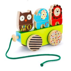 Skip Hop Alphabet Zoo Rock and Stack Pull Toy